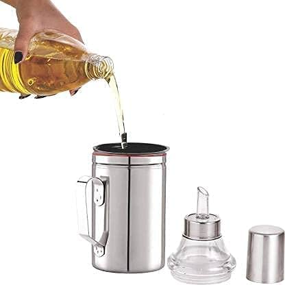 Stainless Steel Oil Dispenser (1000ML×2 BOTTLE COMBO)