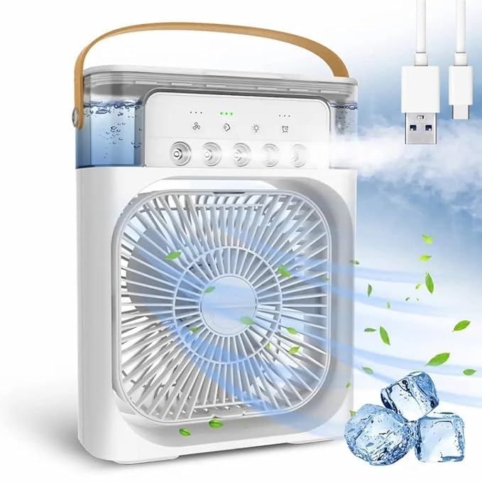 Portable 3-in-1 Air Conditioner Fan & Cooler – Instant Cooling for Home & Office