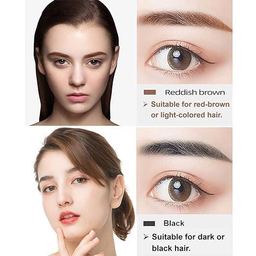 Waterproof Liquid Long Lasting 4 Points Eyebrow Pen
