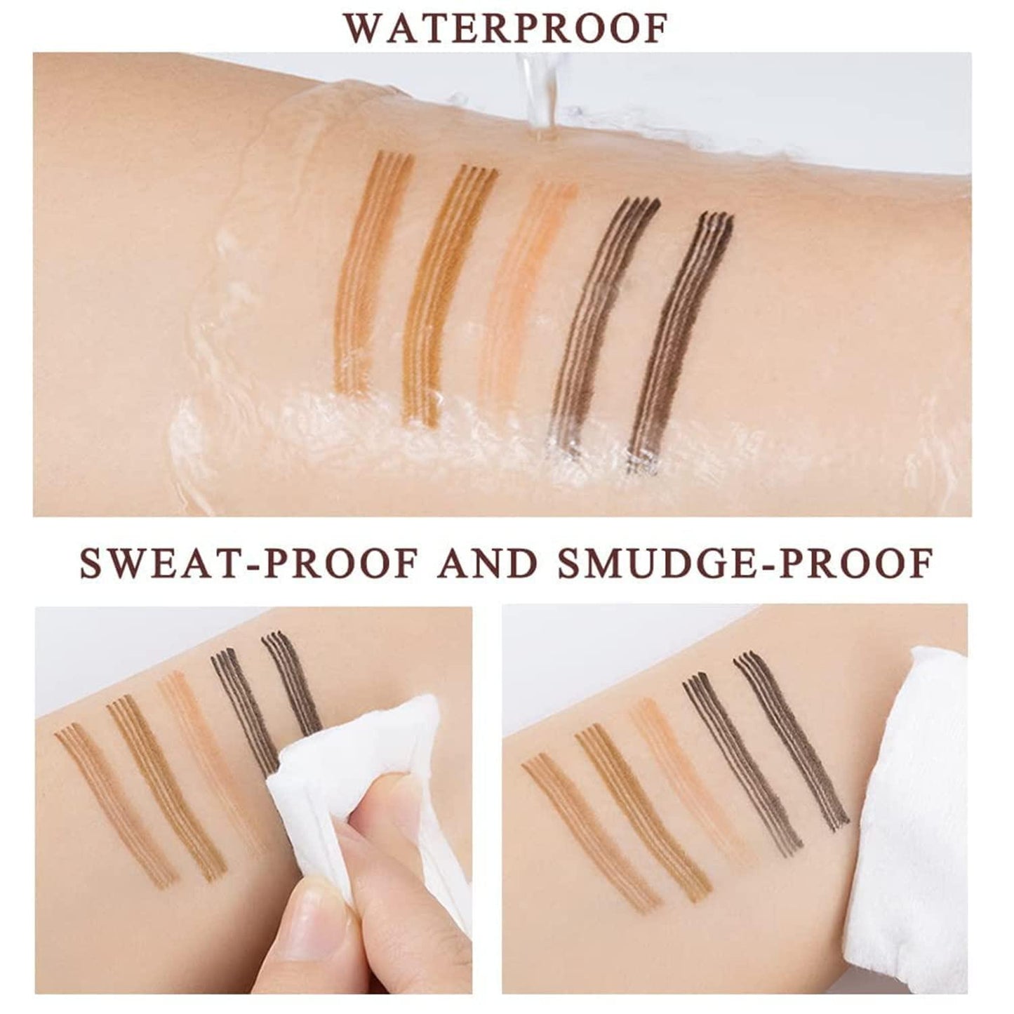 Waterproof Liquid Long Lasting 4 Points Eyebrow Pen