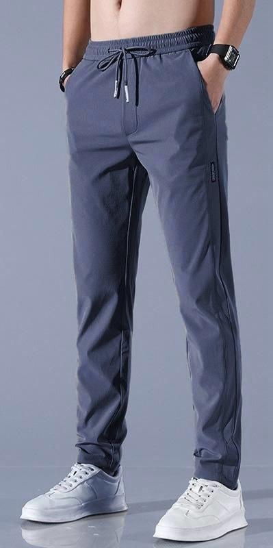 Men's NS Lycra Track Pants(PACK OF 2 GRAY AND BLACK)