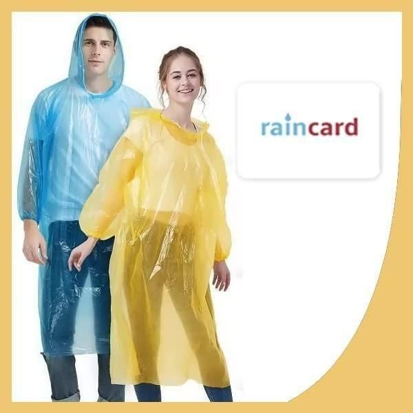 REUSABLE POCKET RAIN COAT (Set of 5)