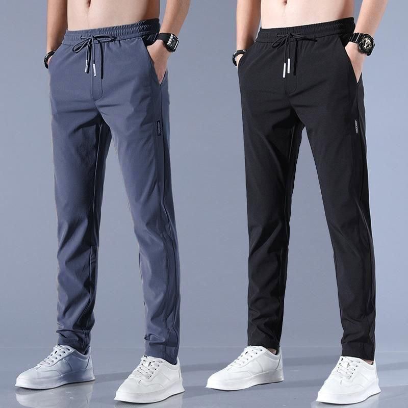 Men's NS Lycra Track Pants(PACK OF 2 GRAY AND BLACK)