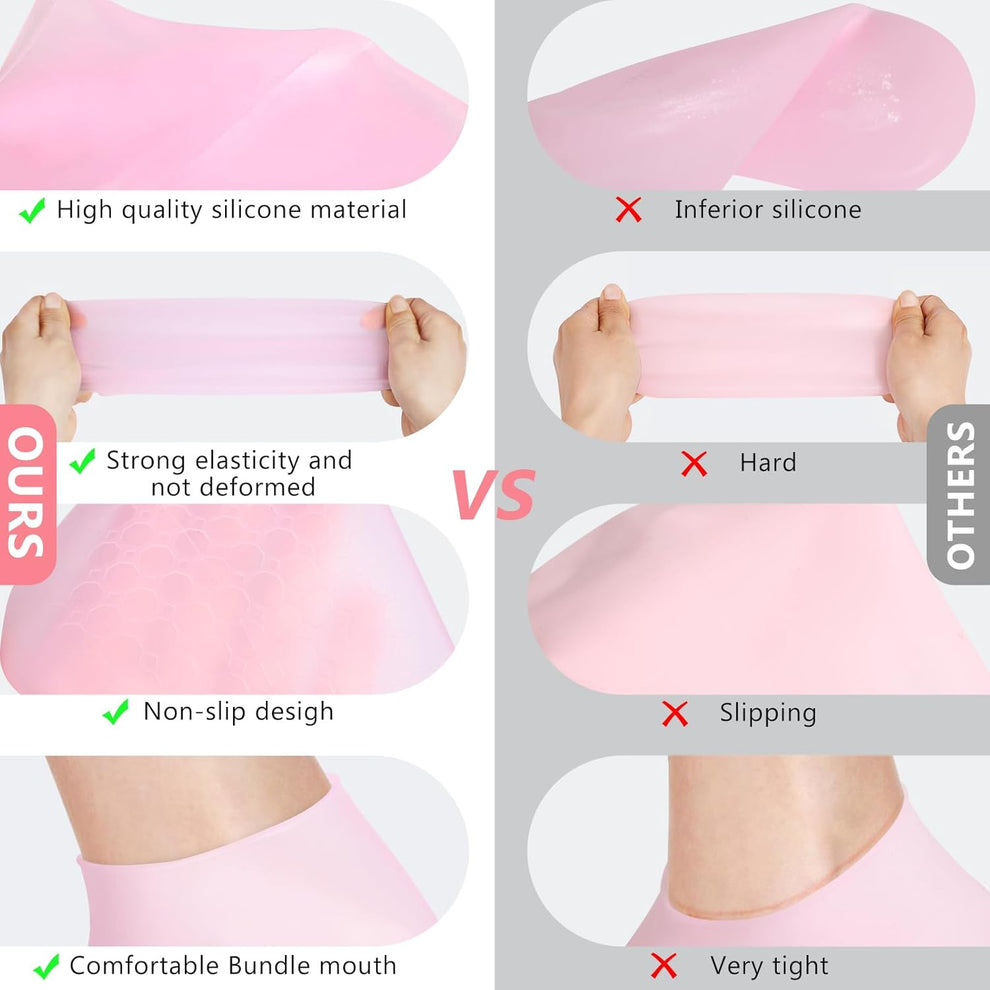 Silicone Gel Heel Socks Anti Slip For Dry Cracked Feet