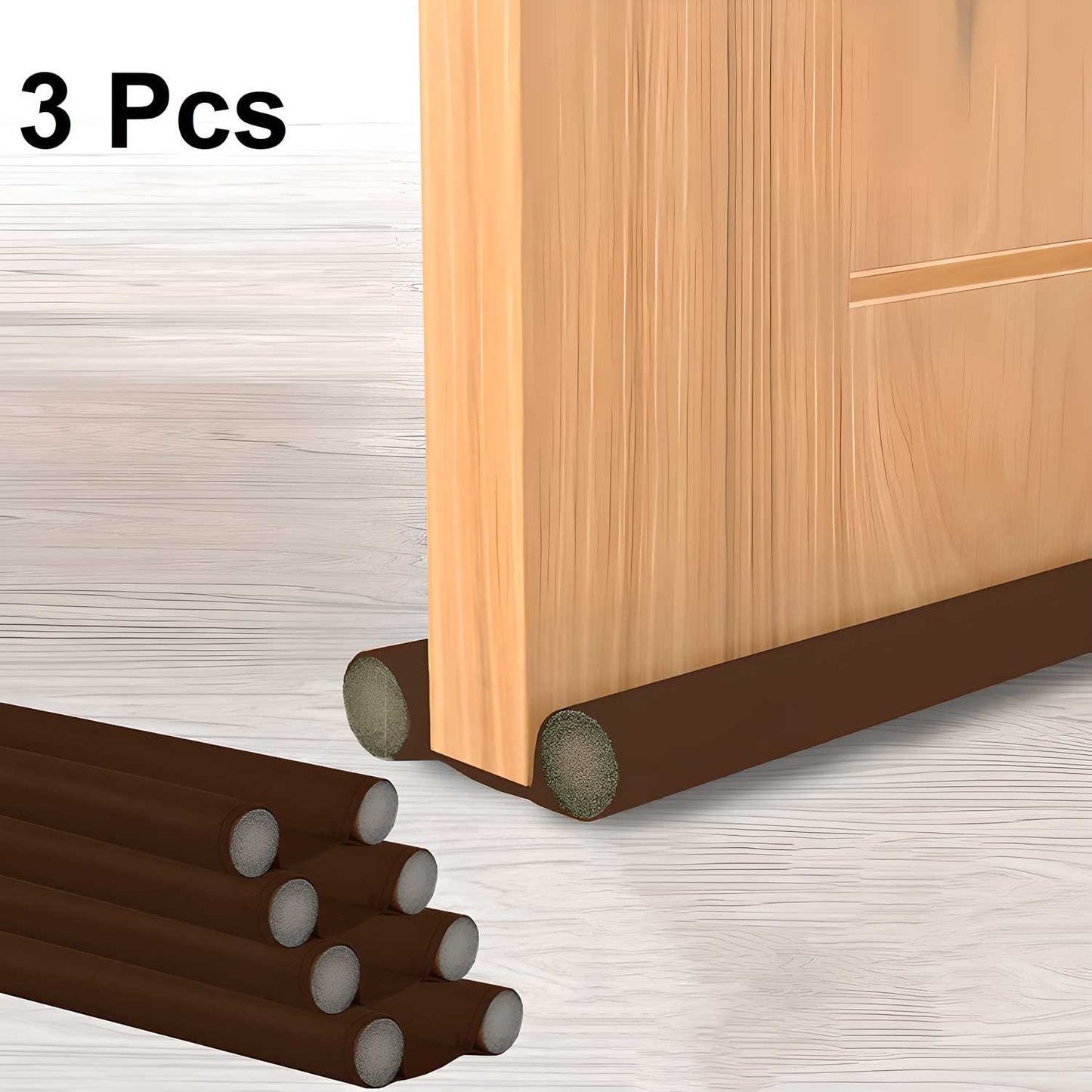 Door Protector- Flexible Door Bottom Sealing Strip(Set Of 3)
