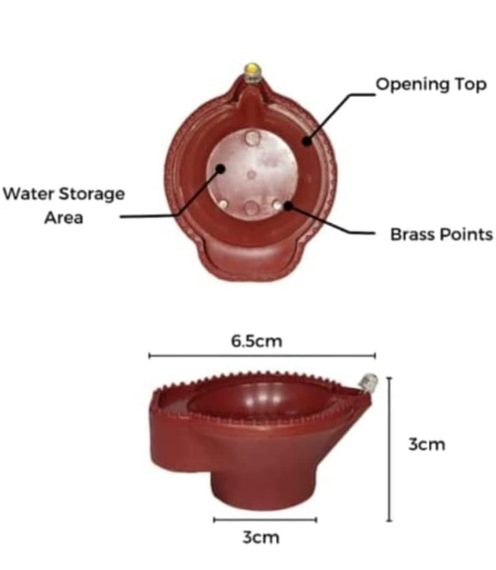 Smokeless Water Senor Diyas(set of 24)