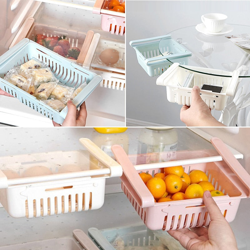 Adjustable Fridge Storage Rack ( PACK OF 4 )