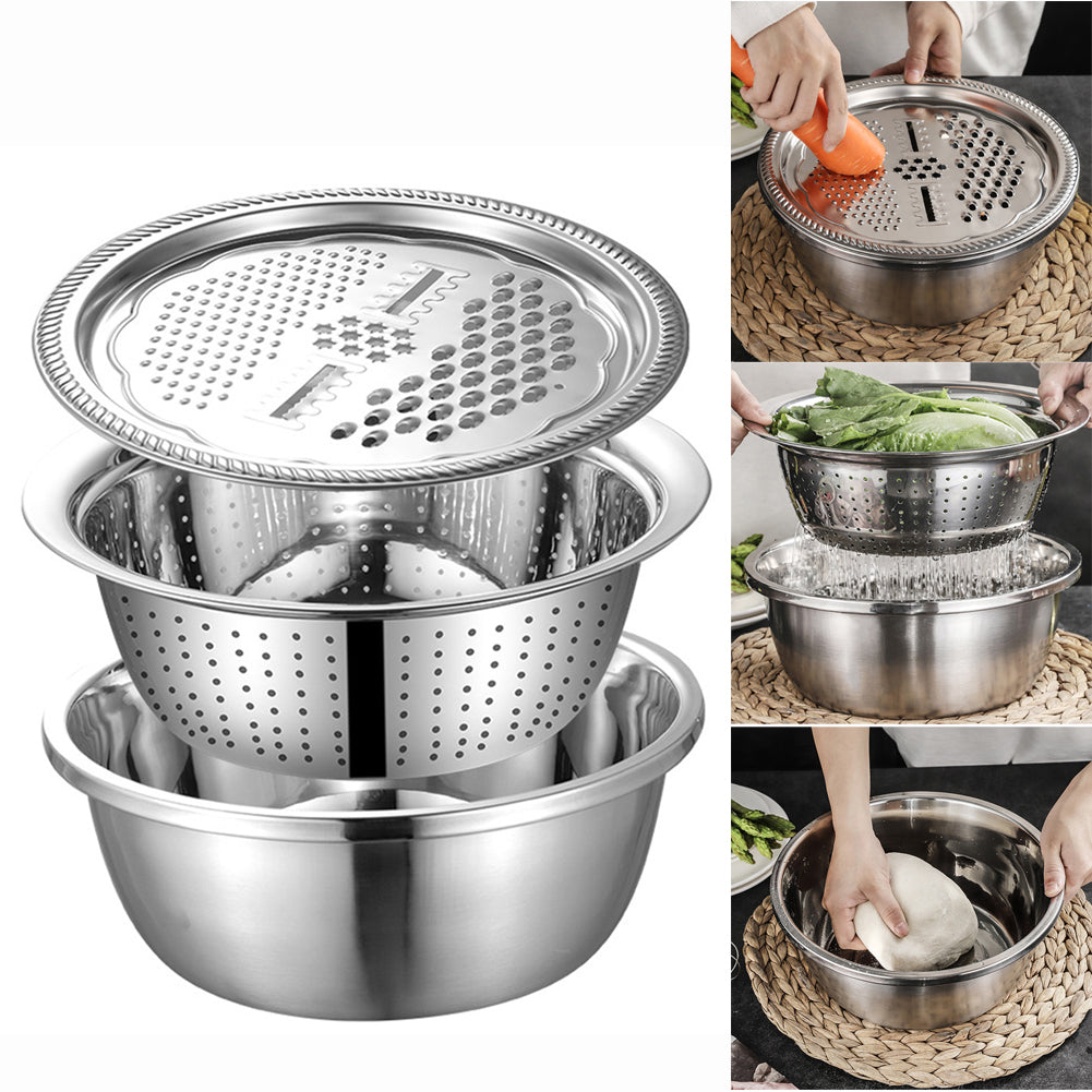 3 in 1 Stainless Steel Basin