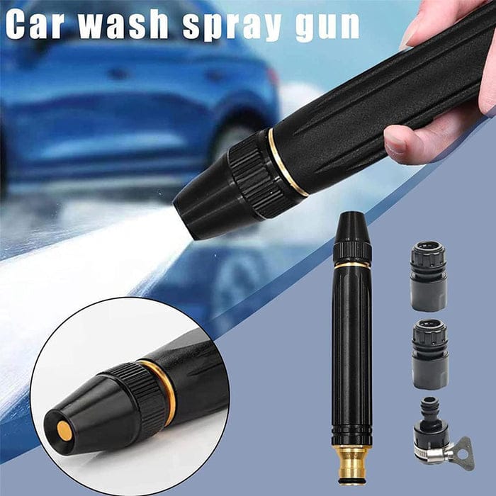 Portable High Pressure Washing Water Nozzle (Black)