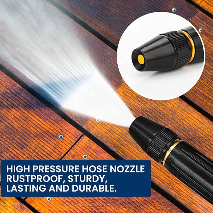 Portable High Pressure Washing Water Nozzle (Black)