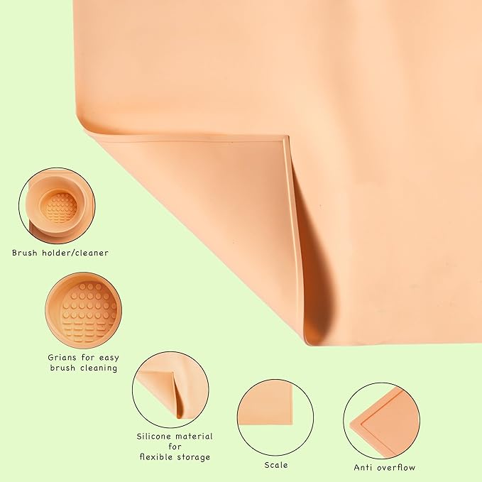 Silicone Craft Mat for Painting Play Doh and Clay for Kids
