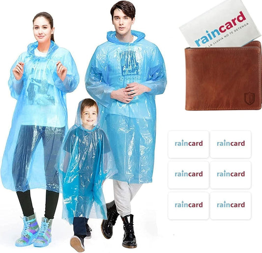 REUSABLE POCKET RAIN COAT (Set of 5)