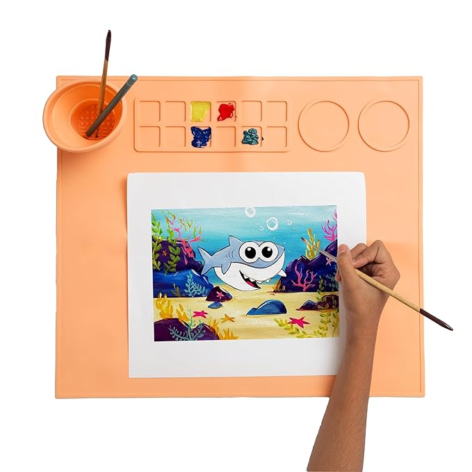 Silicone Craft Mat for Painting Play Doh and Clay for Kids