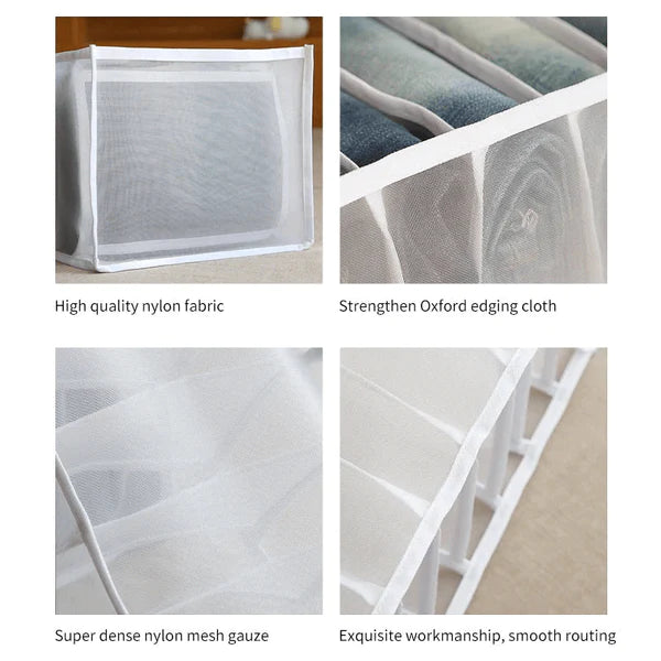 Transparent Clothes Compartment Storage Box(Set Of 3)
