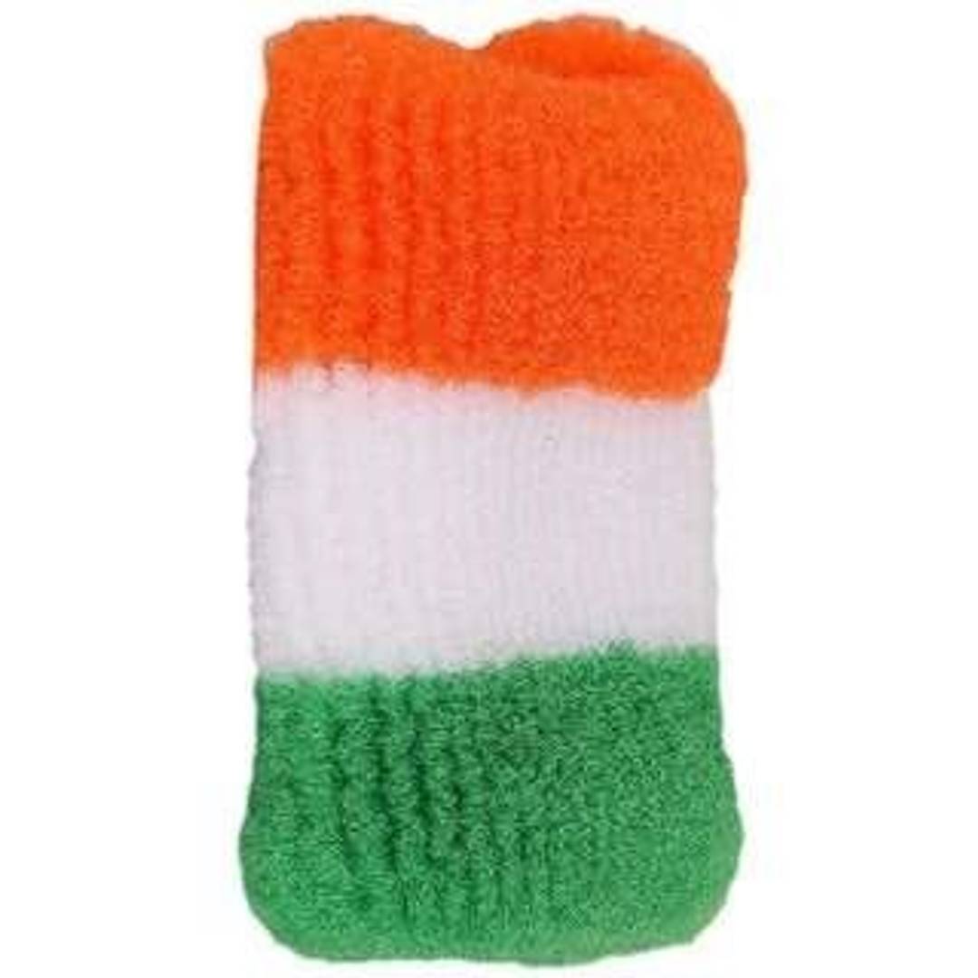 Republic Day Special Indian National Flag Tricolor Tiranga Wrist Band 1 Pair (2Pcs)