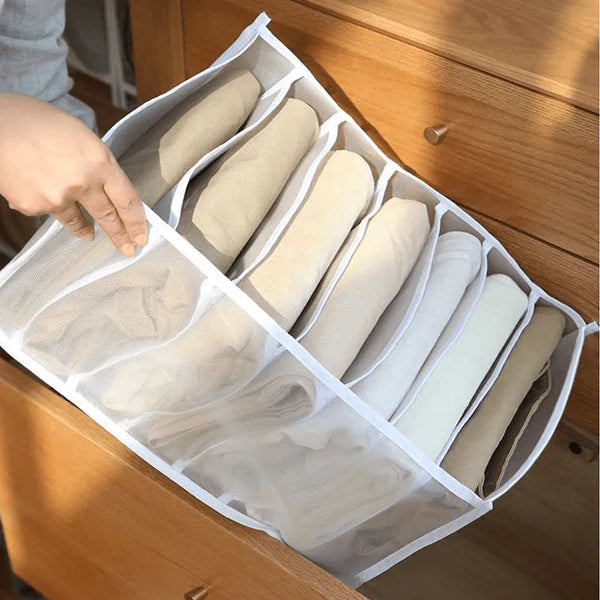 Transparent Clothes Compartment Storage Box(Set Of 3)