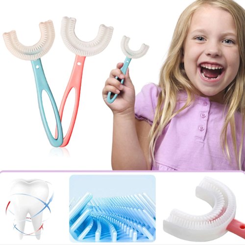 Kids U-Shaped Toothbrush(Set Of 2)